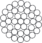 ГОСТ 3064-80 Канат одинарной свивки типа ТК конструкции 1х37(1+6+12+18)