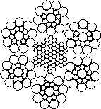 ГОСТ 3081-80 Канат двойной свивки типа ЛК-О конструкции 6х19(1+9+9)+7х7(1+6)