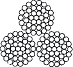 ГОСТ 3093-80 Канаты двойной свивки типа ЛК-О конструкции 3х7(1+6), типа ТК конструкции 3х27(3+9+15), типа ТК конструкции 3х37(1+6+12+18)
